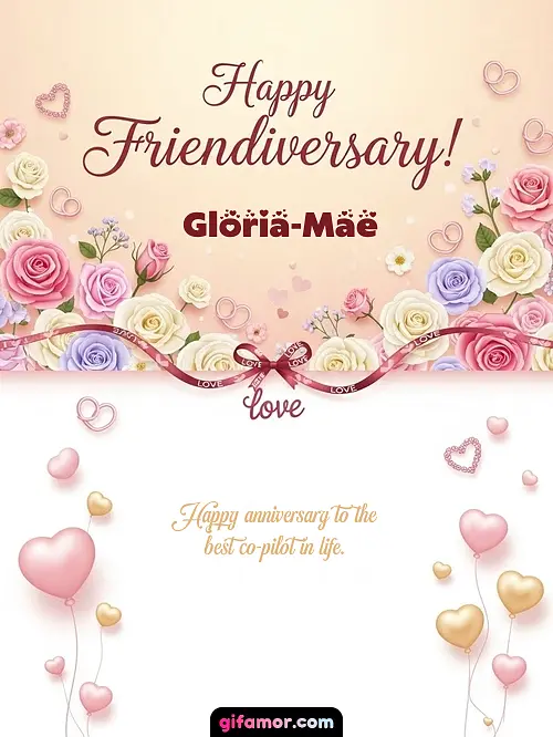 Happy friendiversary! Gloria-Mae