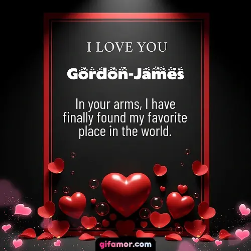 I love you I Gordon-James
