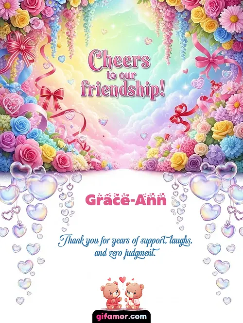 Cheers to our friendship! I Grace-Ann