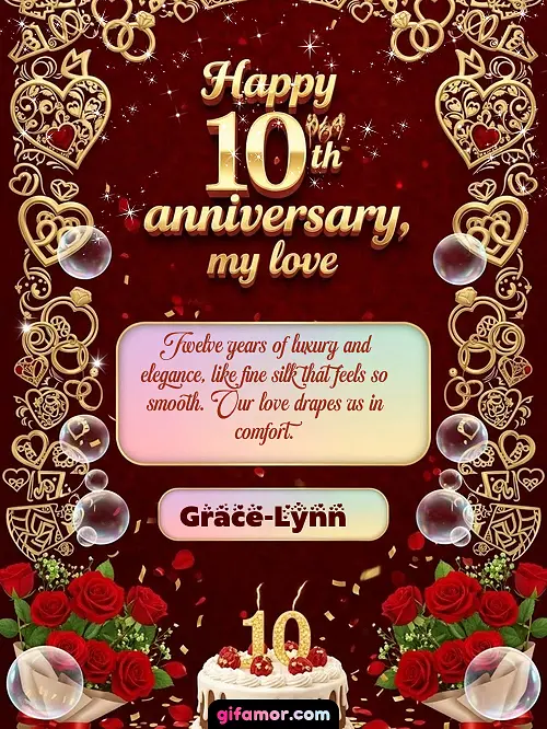 Happy 10th anniversary, my love Grace-Lynn