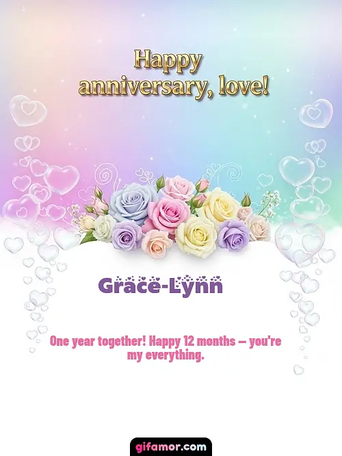 Happy anniversary, love! III Grace-Lynn