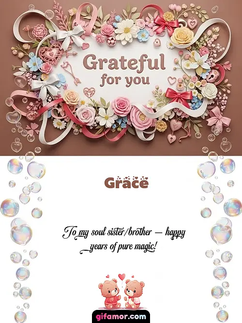 Grateful for you Grace