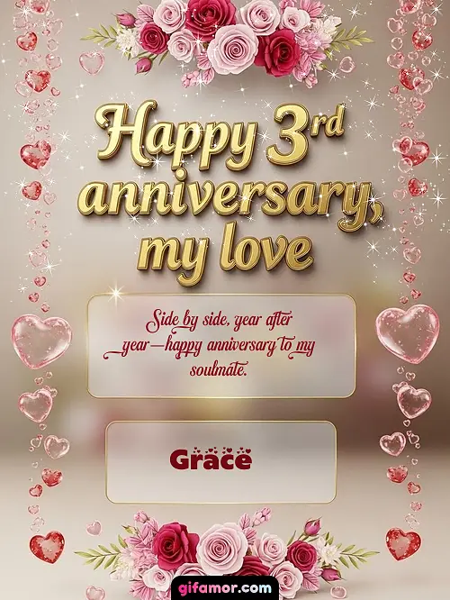 Happy 4st anniversary, my love Grace