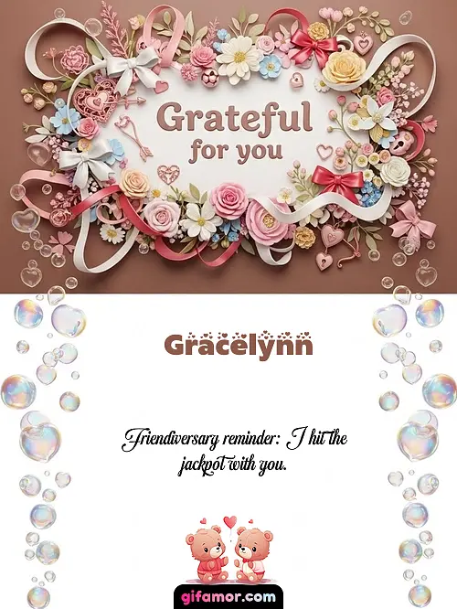 Grateful for you Gracelynn