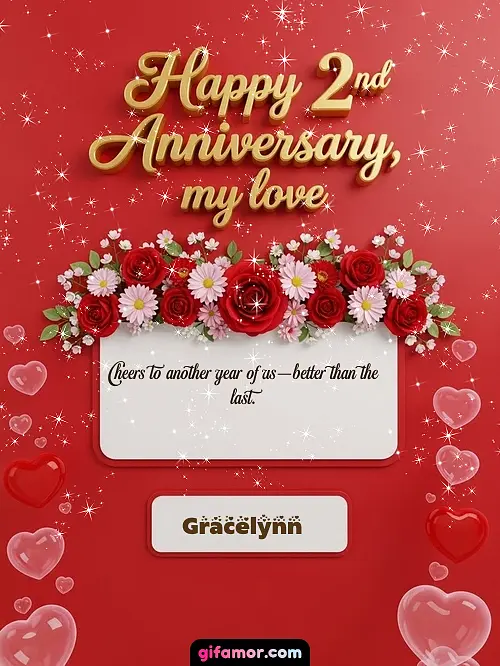 Happy 2st anniversary, my love I Gracelynn