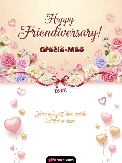 Happy friendiversary! Gracie-Mae