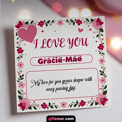 I Love You III Gracie-Mae
