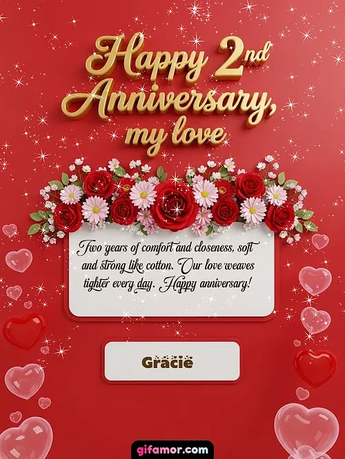 Happy 2st anniversary, my love I Gracie