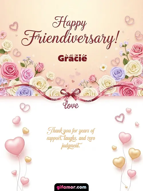 Happy friendiversary! Gracie
