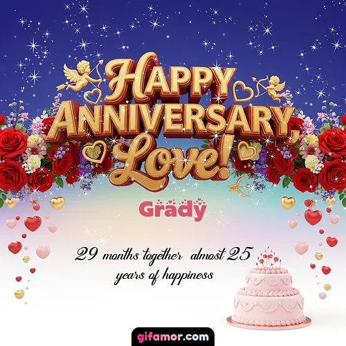 Happy one month anniversary, love! Grady