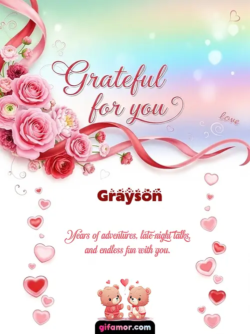 Grateful for you! II Grayson