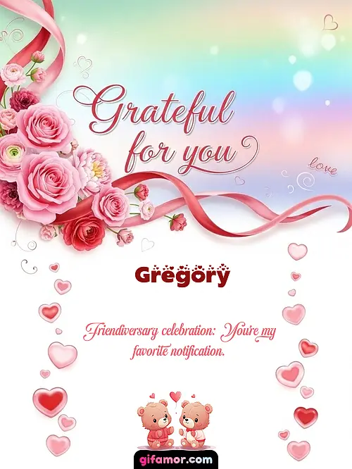 Grateful for you! II Gregory