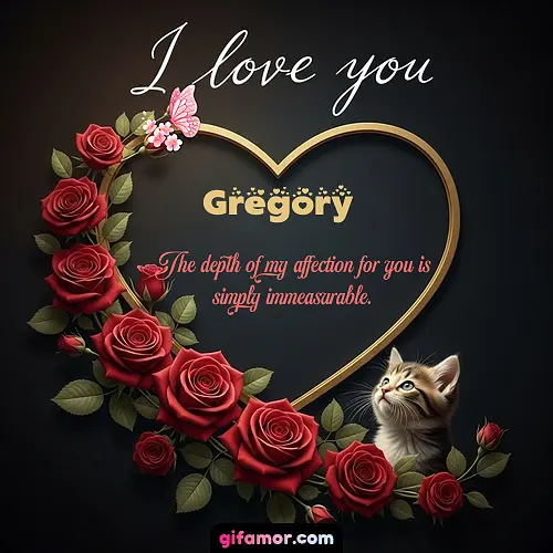 I love you Gregory