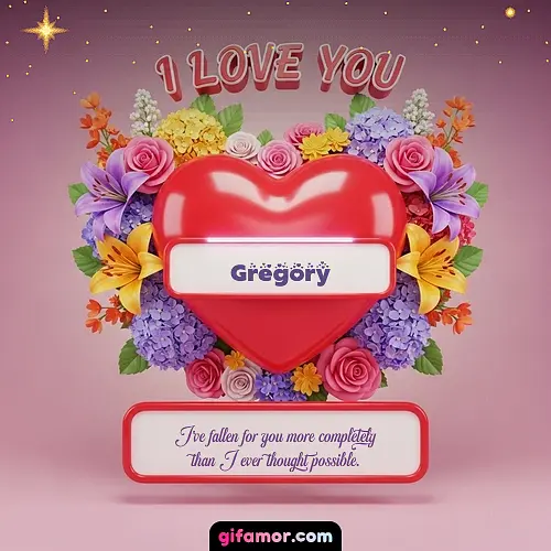 I Love You XX Gregory