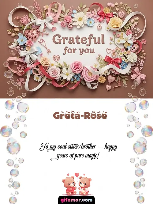 Grateful for you Greta-Rose