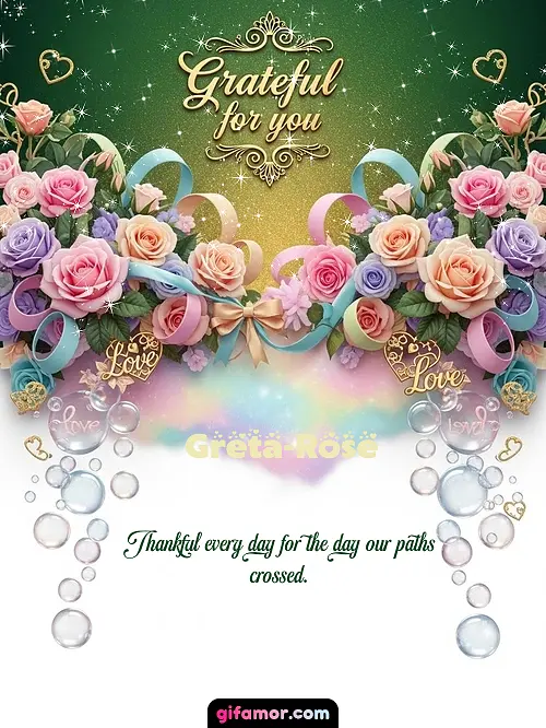 Grateful for you! IV Greta-Rose