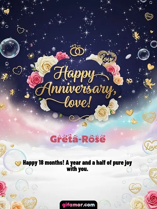 Happy anniversary, love! II Greta-Rose
