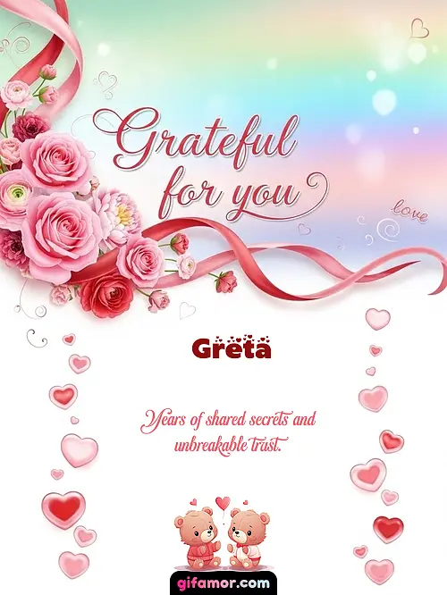 Grateful for you! II Greta