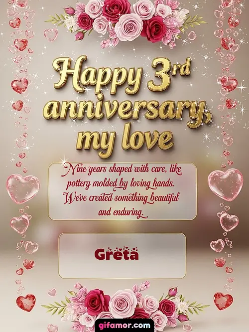 Happy 4st anniversary, my love Greta