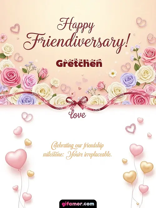 Happy friendiversary! Gretchen