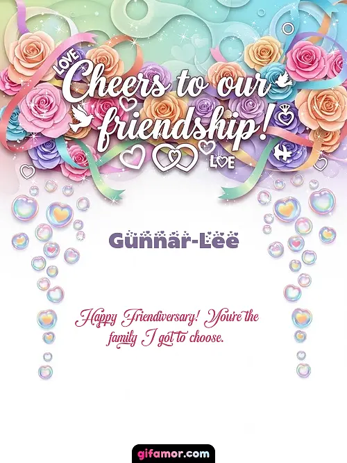Cheers to our friendship! Gunnar-Lee
