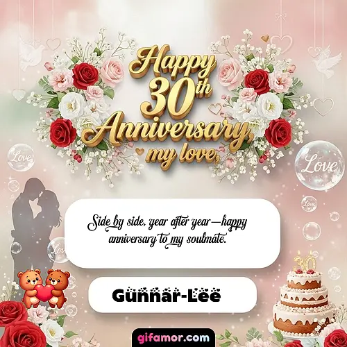 Happy 30th anniversary, my love Gunnar-Lee