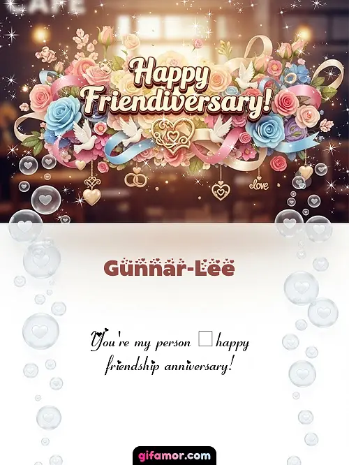 Happy friendiversary! I Gunnar-Lee