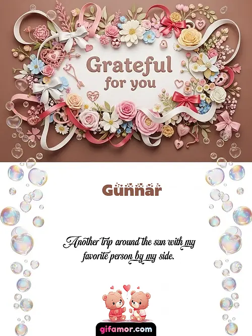 Grateful for you Gunnar