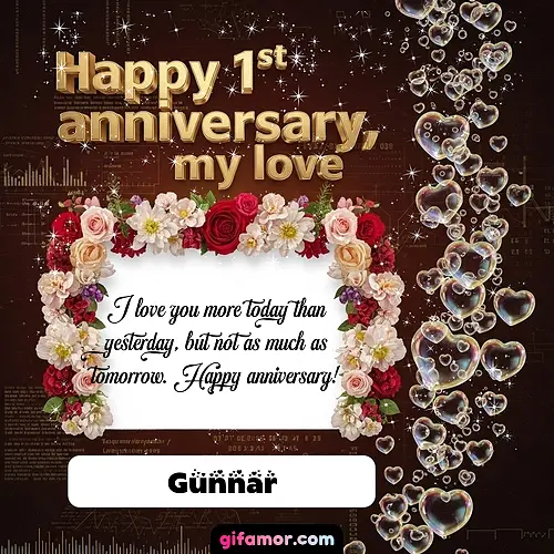 Happy 1st anniversary, my love IV Gunnar