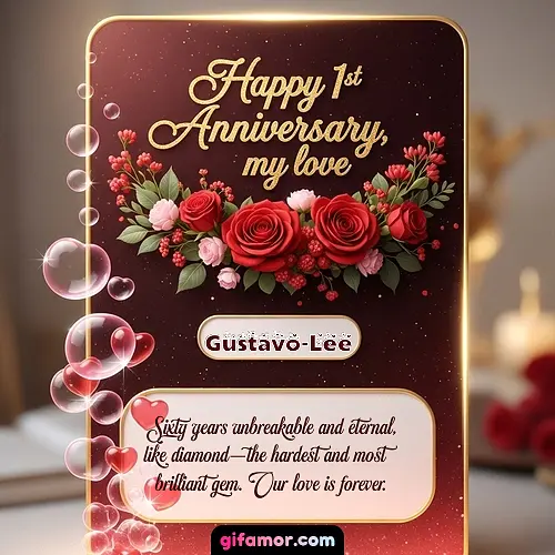Happy 1st anniversary, my love II Gustavo-Lee