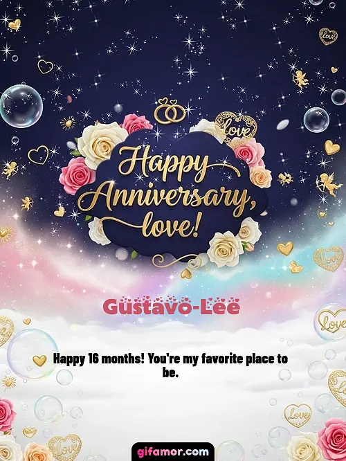 Happy anniversary, love! II Gustavo-Lee