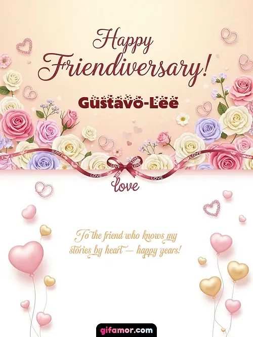 Happy friendiversary! Gustavo-Lee