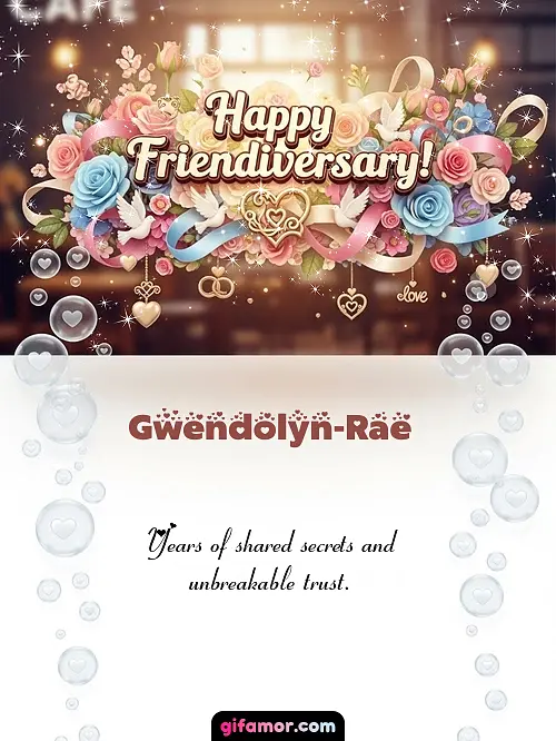 Happy friendiversary! I Gwendolyn-Rae