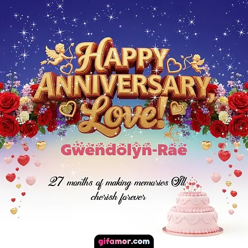 Happy one month anniversary, love! Gwendolyn-Rae