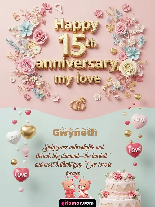 Happy 15th anniversary, my love Gwyneth