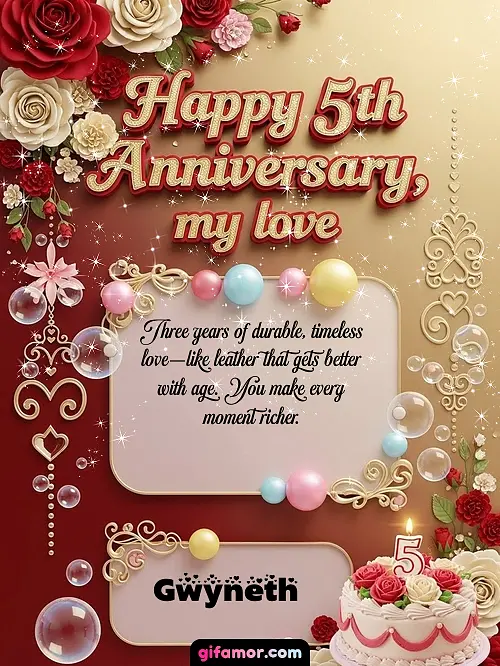 Happy 5st anniversary, my love Gwyneth