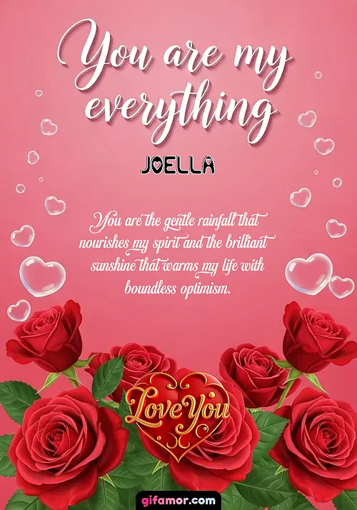 GIF de You are my everything: You are the gentle rainfall that nourishes my spirit and the brilliant sunshine that warms my life with boundless optimism.